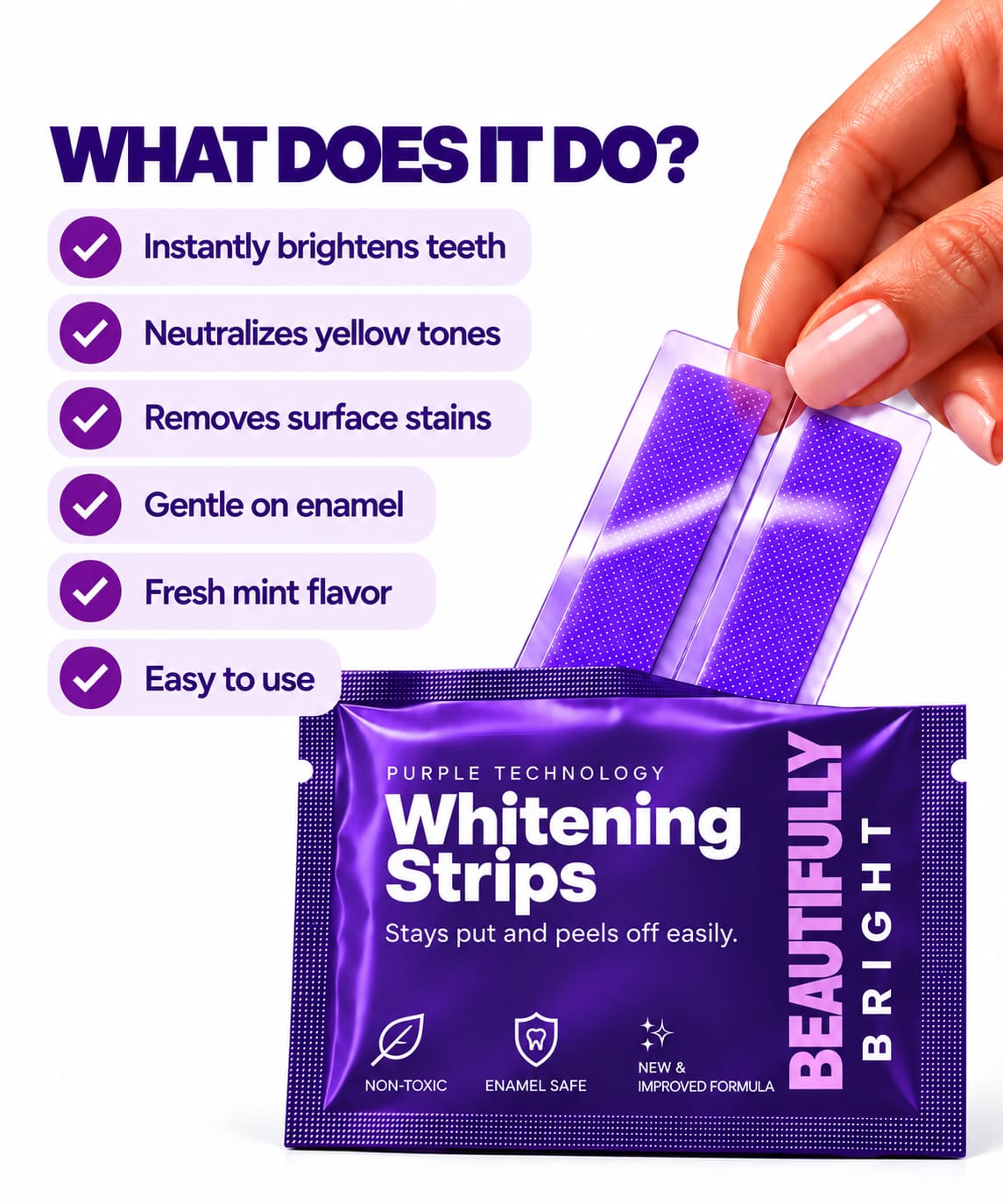Purple Whitening Strips