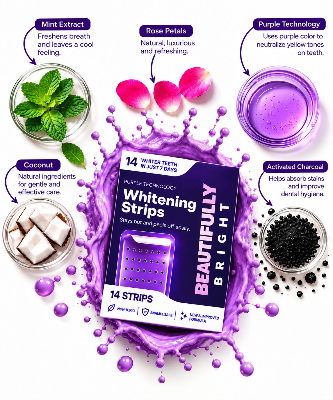 Purple Whitening Strips